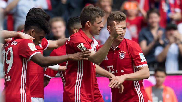 Treffsicher: Thomas Müller. Zwei Tore steuerte er zum Kantersieg des FC Bayern bei.