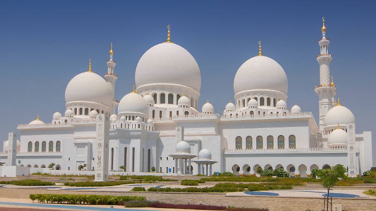 Moschee in Abu Dhabi.