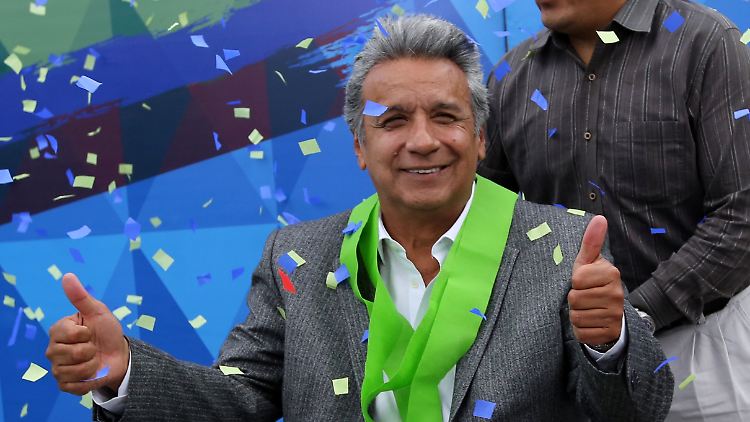 Ist nun auch offiziell Wahlsieger: Lenín Moreno