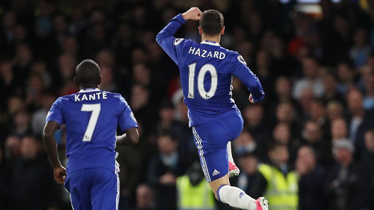 Kann hoch hüpfen, wenn er sich freut: Eden Hazard.