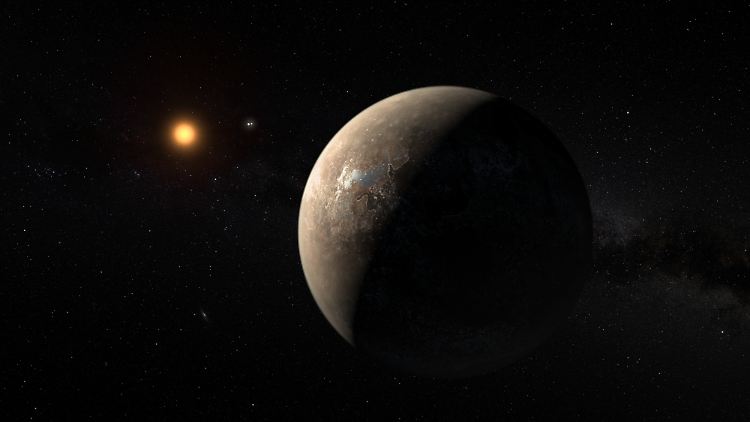 Proxima-b kreist in der habitablen Zone um seinen Stern. Damit gilt er als potenziell bewohnbar.