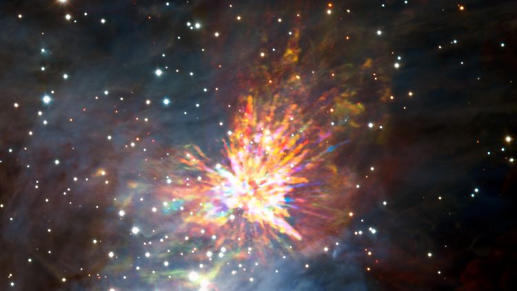 In echt sicherlich noch beeindruckender: eine Sternexplosion