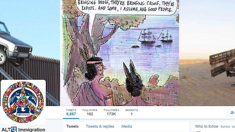 "Und einige, nehme ich an, sind gute Leute": Unter @ALT_uscis finden Twitter-Nutzer Ansichten zu einer alternativen US-Einwanderungspolitik.