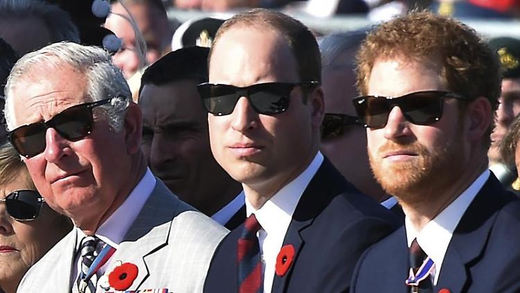 Ist bei ihnen alles gesagt? Prinz Charles, Prinz William und Harry (v.l.)