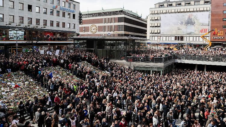 Die "Demonstration der Liebe" in Stockholm.
