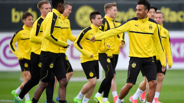 Gute Stimmung beim Abschlusstraining - hält die auch nach dem Spiel an?