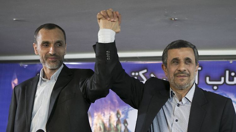 Mahmud Ahmadinedschad (r.) sagte, dass er Hamid Baghai unterstützt, steht aber auch selbst zur Wahl.
