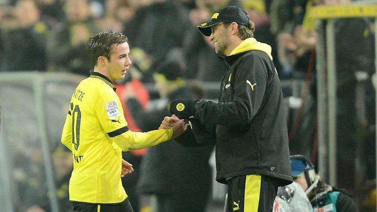 Sie mögen sich: Jürgen Klopp und Mario Götze.