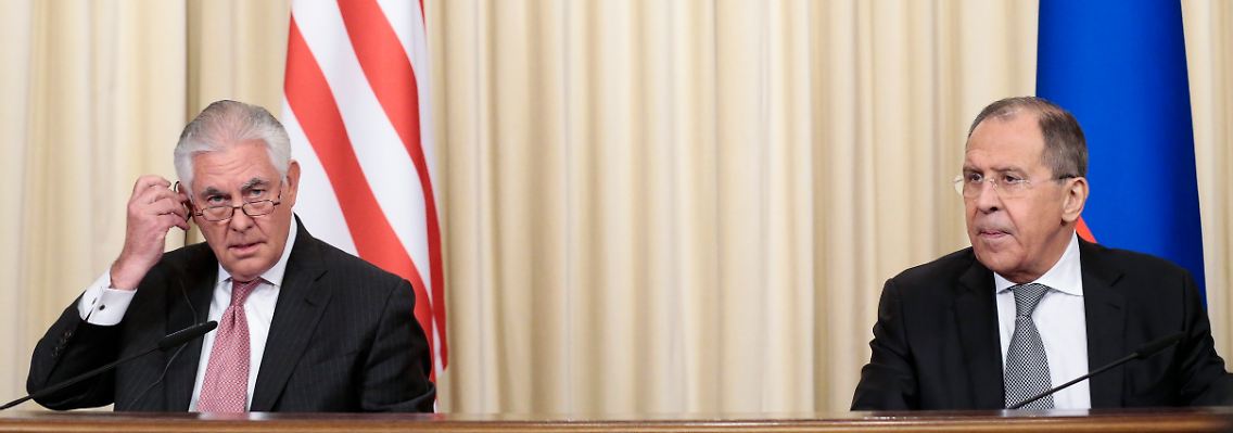 Us-Außenminister Rex Tillerson und sein russischer Amtskollege Sergej Lawrow.