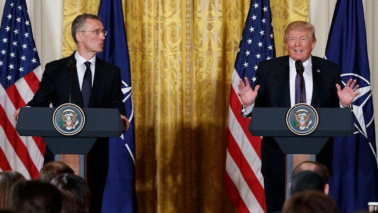 Stoltenberg wurde von Trump mit warmen Worten empfangen.
