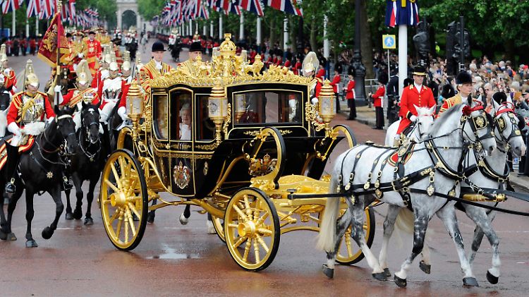 Die Goldene Kutsche der Queen wird nur zu besonderen Anlässen rausgeholt.