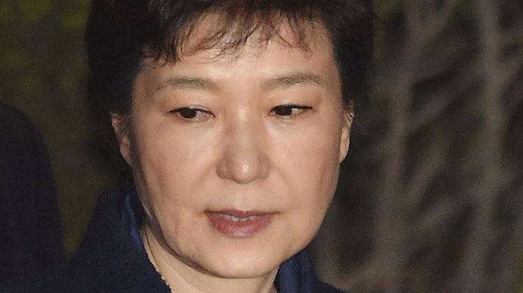 Park Geun Hye bei einer Anhörung vor Gericht.