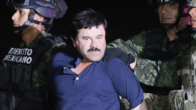 "El Chapo" bei seiner Festnahme.