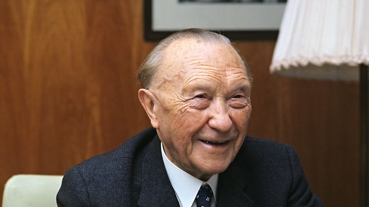 Konrad Adenauer im Jahr 1966.