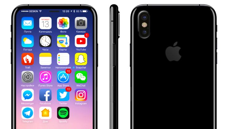 Auf diesem Konzept von iDrop News sieht man, wie das iPhone 8 aussehen könnte.