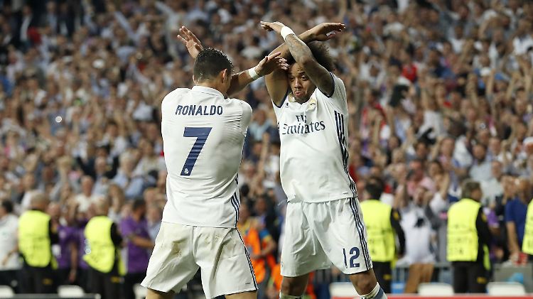 So sieht königliche Überzeugung aus: Cristiano Ronaldo und Marcelo.