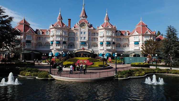 Hotel im Disneyland Paris in Frankreich.