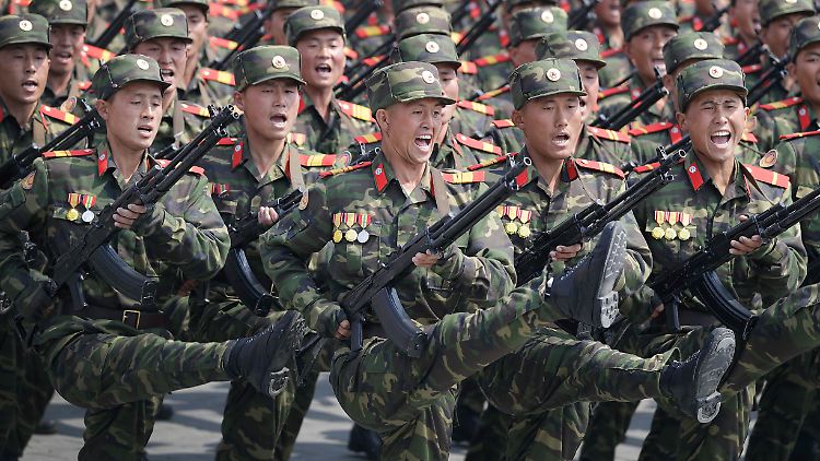 Muskelspiele zum 105. Geburtstag von Staatsgründer Kim Il Sung: Nordkoreas Regime braucht die Konfrontation zur Festigung seiner Herrschaft.
