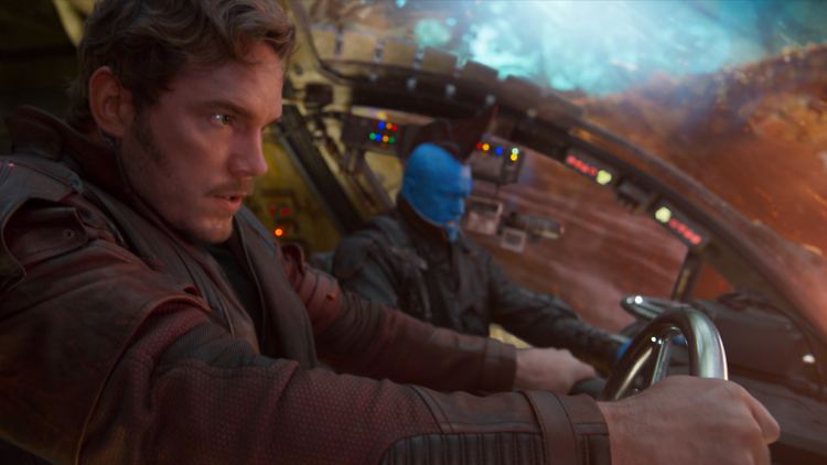 Star-Lord in der Sinnkrise - und hier mit Ziehvater Yondu (hinten).