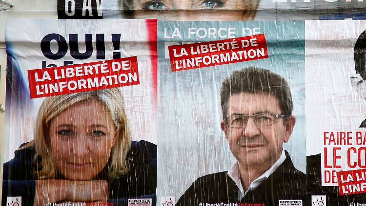 Eine drohende Stichwahl von Marine Le Pen und Jean-Luc Mélenchon galt unter Volkswirten als Horrorszenario.