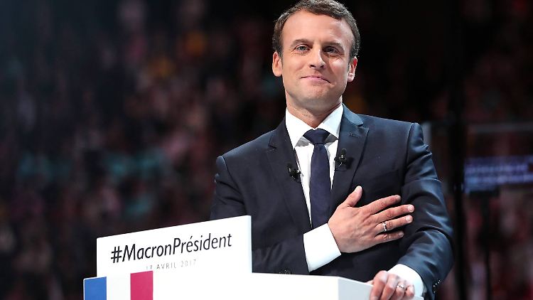 Hat beste Chancen, der nächste französische Präsident zu werden: Emmanuel Macron.