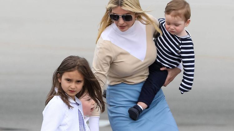 Ivanka Trump mit ihren Kindern: Sehen wir so nicht alle aus auf dem Weg zum Einkaufen? Zum Flugzeug? Zum Kindergarten?
