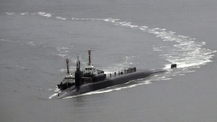 Atomunterseebot mit taktischen Marschflugkörpern an Bord: Die "USS Michigan" hat in Südkorea angelegt.