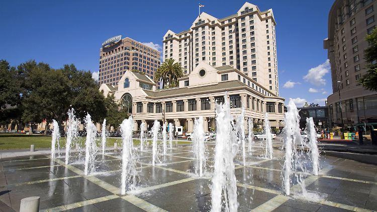 Plaza de Cesar Chavez in San Jose.