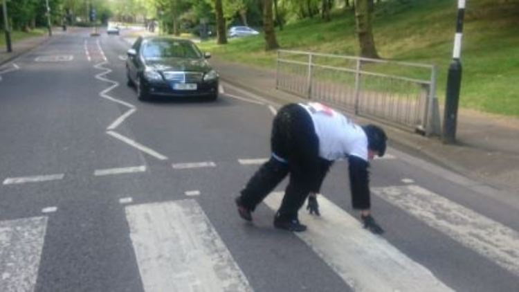 Mr Gorilla ist kein Unbekannter. Schon im vergangenen Jahr gab er den Gorilla beim Marathon. 