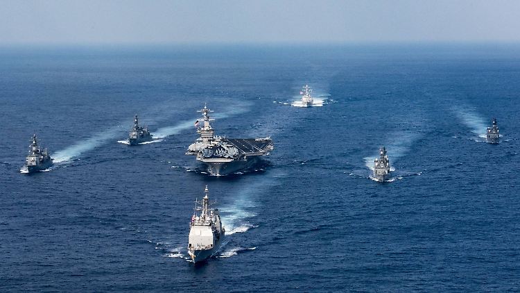 Im Pazifik treten die USA gemeinsam mit Verbündeten wie Japan und Australien Chinas Besitzansprüchen entgegen. 