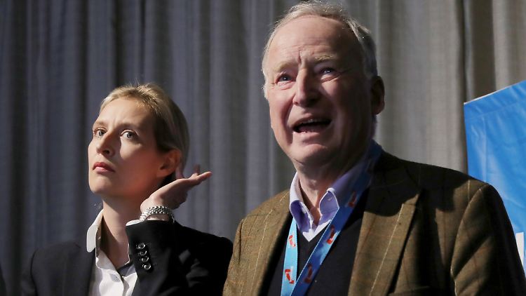 Alice Weidel und Alexander Gauland, das Spitzenduo der AfD für den Bundestagswahlkampf