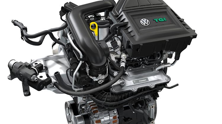 Auch CNG-Motoren kommen bei VW in Zukunft zu neuer Blüte. So wie der neue 1,5 TGI, der noch nicht auf dem Markt ist.