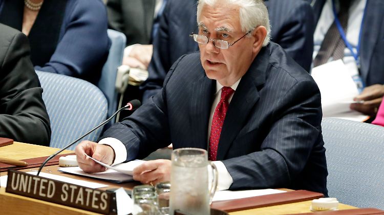 "Ich fordere den Rat auf, zu handeln, bevor Nordkorea es tut", sagte Tillerson bei einer Sitzung des Sicherheitsrats in New York.