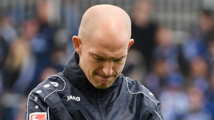 Aus und vorbei: Karlsruhes Trainer Marc-Patrick Meister.