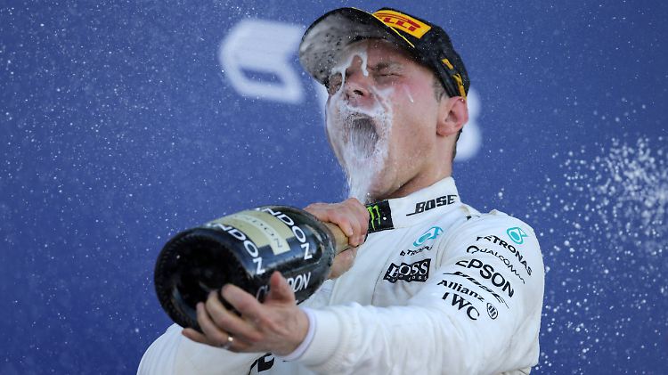 Das muss wohl so sein, wenn einer ein Formel-1-Rennen gewonnen hat: Valtteri Bottas.