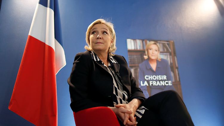 Will französische Präsidentin werden: Marine Le Pen vom Front National.