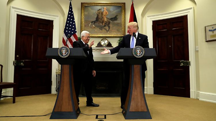 Ganz großer Deal: Abbas erhofft sich von Trump einen "historischen Friedensvertrag".