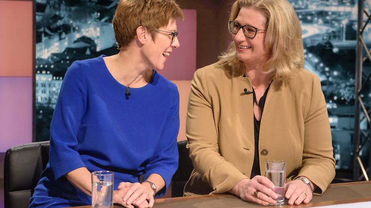 Ministerpräsidentin Annegret Kramp-Karrenbauer und Wirtschaftsministerin Anke Rehlinger bleiben das Spitzenduo im Saarland.
