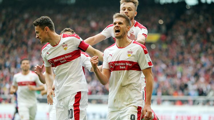 Der VfB-Torjäger schraubt gegen Aue sein Trefferkonto auf 23 Tore hoch.