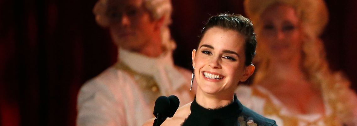 Güldenes Popcorn für "die Schöne": Emma Watson.