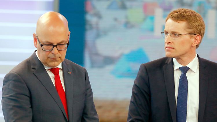 Torsten Albig (l.) wird wohl nicht wieder Ministerpräsident. Daniel Günther braucht für dieses Amt die Grünen.