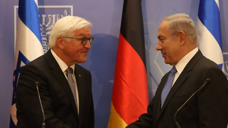 Frank-Walter Steinmeier und Israels Ministerpräsident Benjamin Netanjahu.