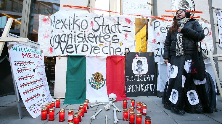 Mexikaner in Deutschland prangern immer wieder die Kriminalität in ihrer Heimat an.