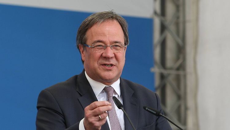 CDU-Kandidat Laschet im Wahlkampfendspurt in Haltern am See.