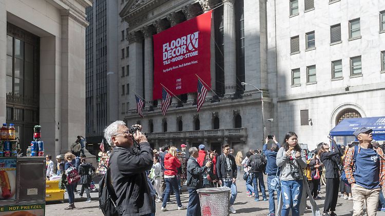 Nicht nur bei den Touristen herrscht Hochstimmung an der Wall Street. 