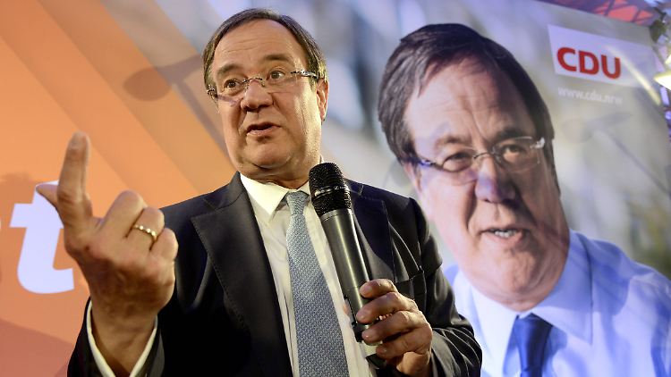 Konnte er auch mit seiner Zurückhaltung punkten? - CDU-Kandidat Armin Laschet ist der große Sieger bei der NRW-Wahl.
