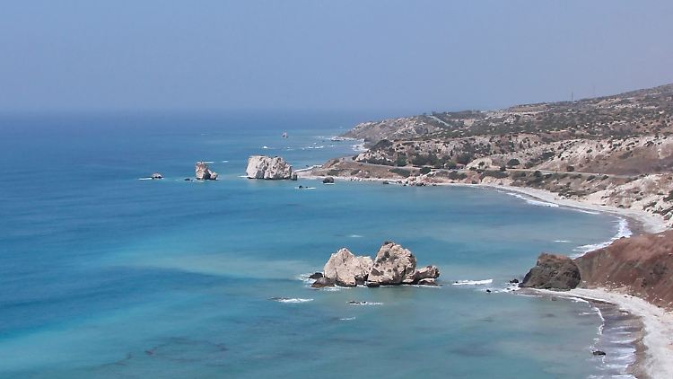 Die sagenumwobene Bucht, der Aphrodite entstiegen sein soll.