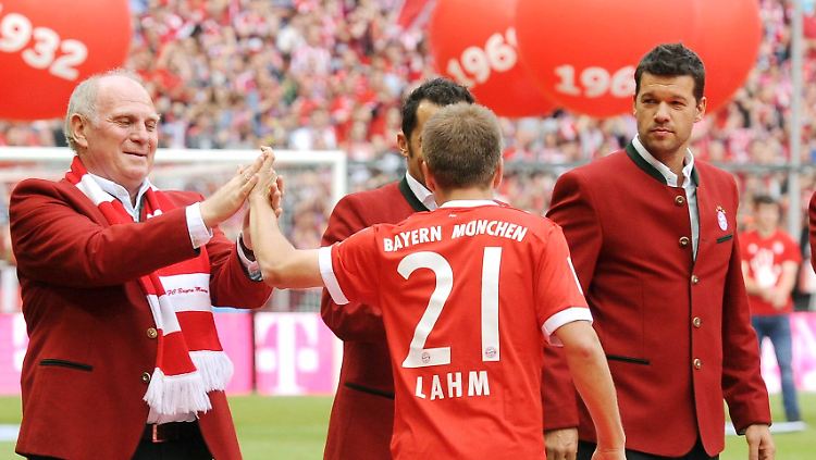 Zur Verabschiedung von Philipp Lahm war auch Michael Ballack geladen.