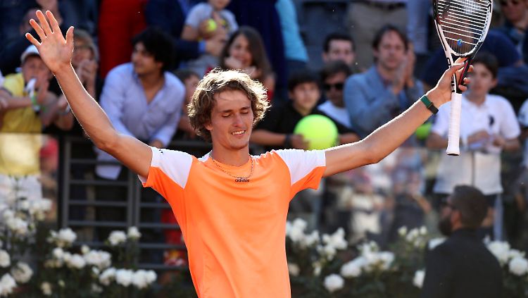Alexander Zverev überzeugte gegen Novak Djokovic im Finale von Rom.