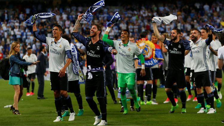 Den 33. Titel ließ sich Real Madrid in Malaga nicht mehr nehmen.